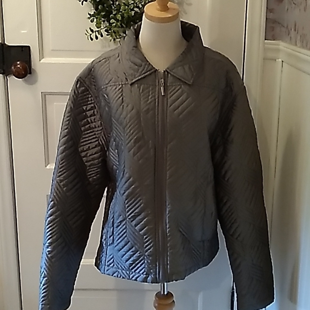 Jane Ashley XL grey puffy jacket